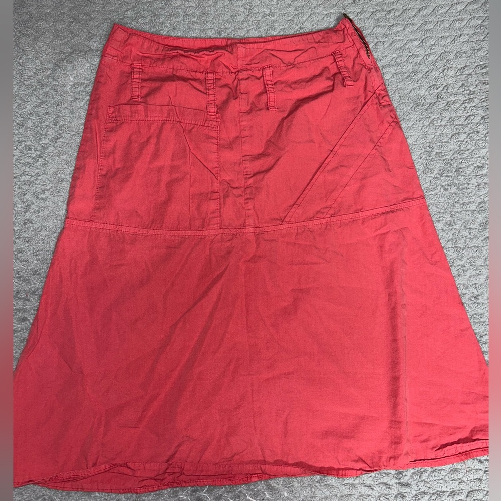 pink cargo skirt
